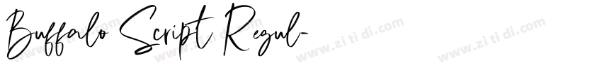 Buffalo Script Regul字体转换